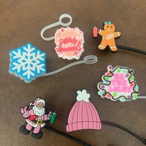Christmas Stanley and Starbucks Straw Toppers